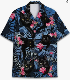 2024-08-11 05_16_46-Amazon.com_ Tropical Black Cat Hawaiian Shirts for Men Women, Funny Black ...png